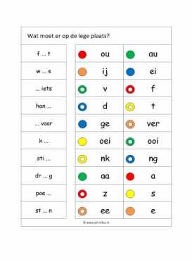 Knijpkaarten - Spelling 1