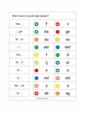 Knijpkaarten - Spelling 3