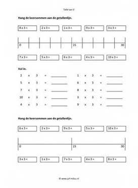 Rekenen - 04 tafel van 3