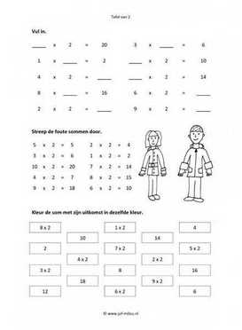 Rekenen - 05 tafel van 2