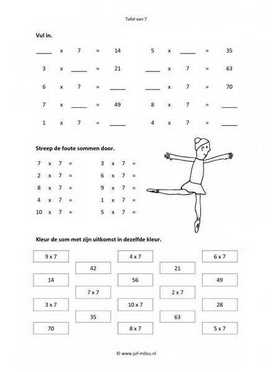 Rekenen - 05 tafel van 7