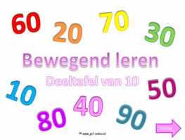 Digibord - Deeltafel van 10 langzaam