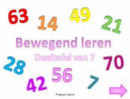 Digibord - Deeltafel van 7 langzaam