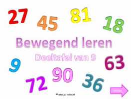 Digibord - Deeltafel van 9 langzaam