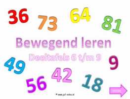 Digibord - Deeltafels 6 tm 9 langzaam 1