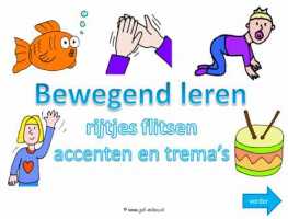 Digibord - Flitsen rijtjes accent en trema