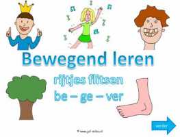 Digibord - Flitsen rijtjes be ge ver