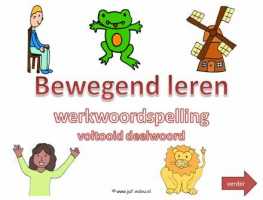 Digibord - Ww spelling voltooid deelwoord