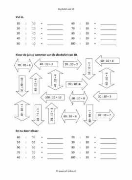 Rekenen - 02 deeltafel van 10