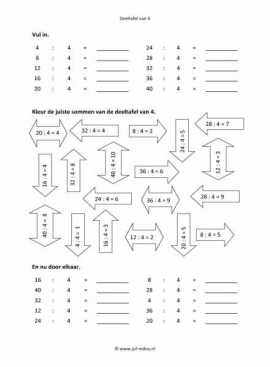 Rekenen - 02 deeltafel van 4