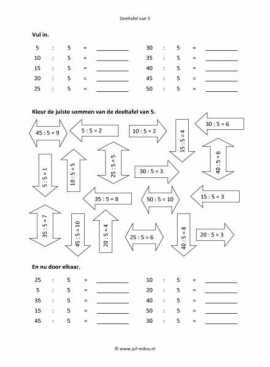 Rekenen - 02 deeltafel van 5