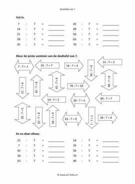 Rekenen - 02 deeltafel van 7
