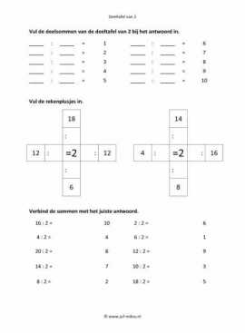 Rekenen - 03 deeltafel van 2
