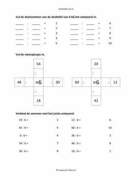 Rekenen - 03 deeltafel van 6