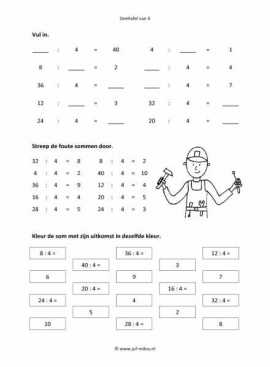 Rekenen - 05 deeltafel van 4