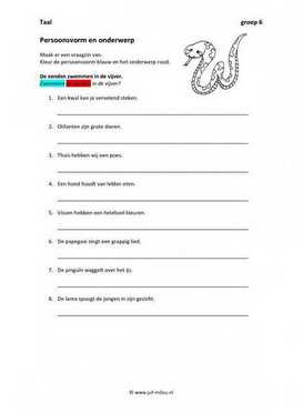 Hedendaags Zinsontleding - werkbladen - taal ~ Juf Milou FG-09