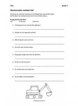 Taal - Werkwoorden verleden tijd 1