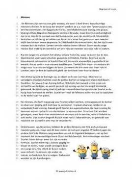 Begrijpend lezen - Minions