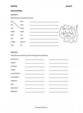 Spelling - Samenstelling 1