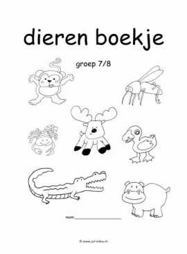 Werkboekje dieren